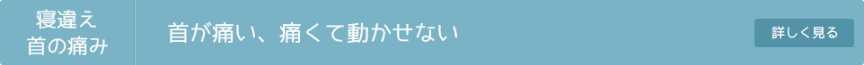 寝違え・首の痛み